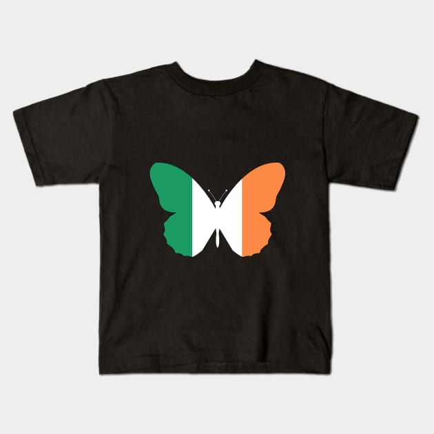 Irish Butterfly Kids T-Shirt by Wickedcartoons